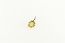 Load image into Gallery viewer, 14K Oval Peridot Diamond Halo Vintage Classic Pendant Yellow Gold