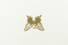 Load image into Gallery viewer, 14K Butterfly Filigree Vintage Change Symbol Charm/Pendant Yellow Gold