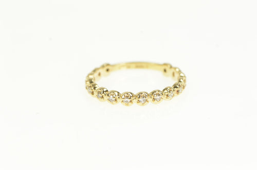 14K Diamond Classic Anniversary Wedding Band Ring Yellow Gold