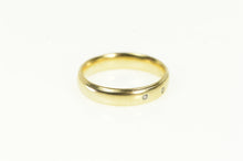Load image into Gallery viewer, 14K 4.2mm Flush Diamond Inset Wedding Band Ring Yellow Gold