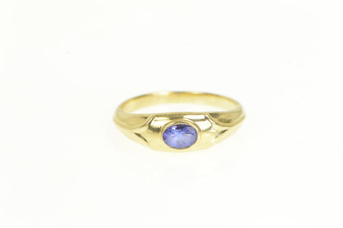 14K Kallati Tanzanite Men's Statement Designer Ring White Gold