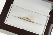 Load image into Gallery viewer, 14K Round Solitaire Vintage CZ Travel Engagement Ring Yellow Gold