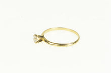 Load image into Gallery viewer, 14K Round Solitaire Vintage CZ Travel Engagement Ring Yellow Gold