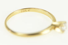 Load image into Gallery viewer, 14K Round Solitaire Vintage CZ Travel Engagement Ring Yellow Gold