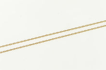 Load image into Gallery viewer, 14K 1.0mm Classic Simple Rolling Link Twist Chain Necklace 16&quot; Yellow Gold