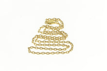 Load image into Gallery viewer, 14K 3.3mm Thick Cable Oval Paperclip Chain Necklace 20&quot; Yellow Gold