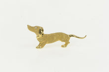 Load image into Gallery viewer, 14K Diamond Vintage Dachshund Dog Breed Puppy Pin/Brooch Yellow Gold