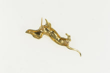 Load image into Gallery viewer, 14K Diamond Vintage Dachshund Dog Breed Puppy Pin/Brooch Yellow Gold