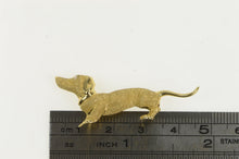 Load image into Gallery viewer, 14K Diamond Vintage Dachshund Dog Breed Puppy Pin/Brooch Yellow Gold