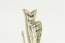 Load image into Gallery viewer, 14K Art Deco Diamond Ornate Filigree Bow Ribbon Pin/Brooch White Gold