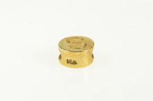 Load image into Gallery viewer, 14K S Letter Initial Monogram Name Round Circle Pendant Yellow Gold