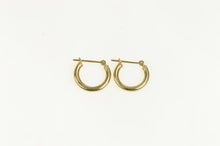 Load image into Gallery viewer, 10K 14.0mm Classic Simple Plain Vintage Hoop Earrings Yellow Gold