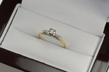 Load image into Gallery viewer, 14K 1940&#39;s Diamond Engagement Classic Promise Ring White Gold