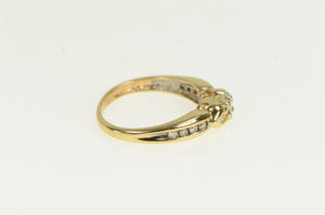 14K Classic Diamond Vintage Promise Engagement Ring Yellow Gold