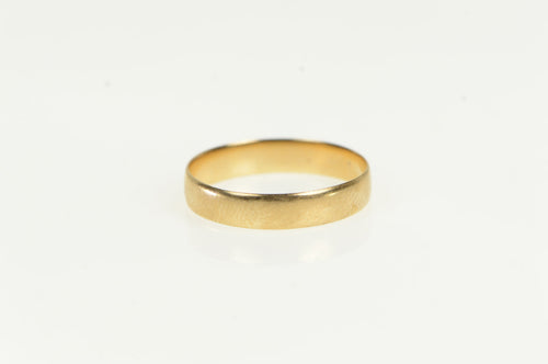 14K Victorian 3.8mm Classic Simple Wedding Band Ring Yellow Gold