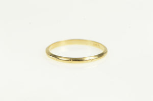 14K Art Deco Striped Pattern 1.9mm Wedding Band Ring Yellow Gold