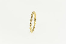 Load image into Gallery viewer, 14K 1.9mm Twist Rope Pattern Vintage Band Ring Yellow Gold