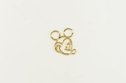 14K Mickey Mouse Face Outline Walt Disney Prod. Charm/Pendant Yellow Gold