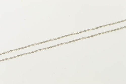 14K 0.8mm Classic Woven Cable Chain Link Necklace 18