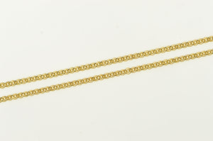 14K 1.8mm Fancy Twist Cable Link Vintage Chain Necklace 24" Yellow Gold