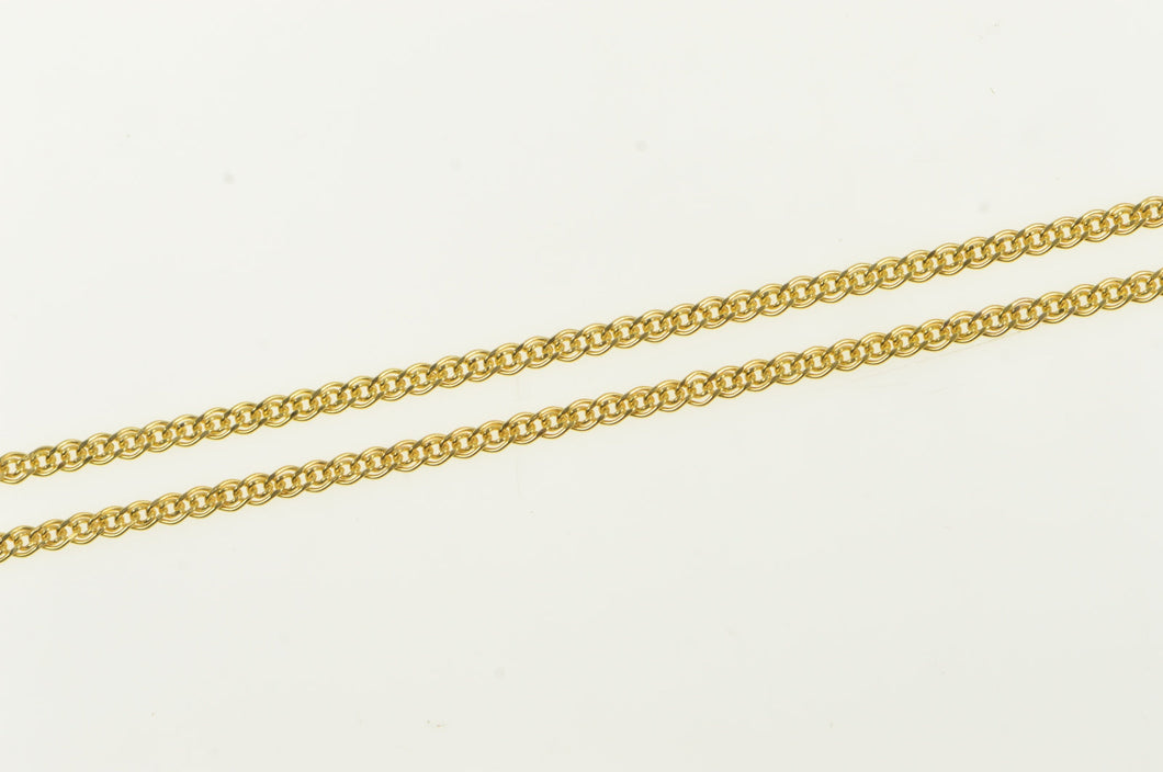 14K 1.8mm Fancy Twist Cable Link Vintage Chain Necklace 24