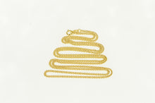 Load image into Gallery viewer, 14K 1.8mm Fancy Twist Cable Link Vintage Chain Necklace 24&quot; Yellow Gold