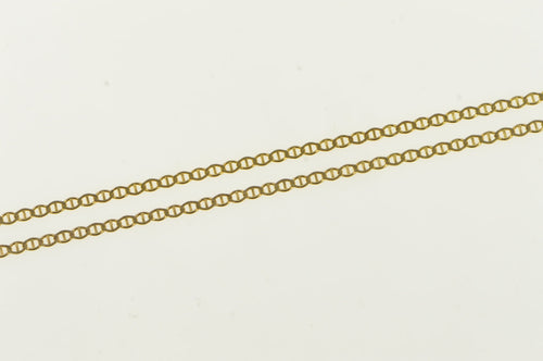14K 1.7mm Anchor Chain Classic Vintage Link Necklace 18