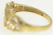 Load image into Gallery viewer, 10K Black Hills Leaf Feather Vintage Statement Ring Yellow Gold