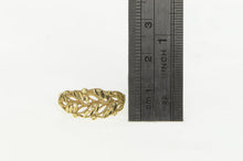Load image into Gallery viewer, 10K Black Hills Leaf Feather Vintage Statement Ring Yellow Gold