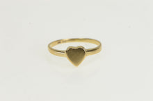Load image into Gallery viewer, 10K Heart Love Symbol Classic Forget Me Not Ring Yellow Gold