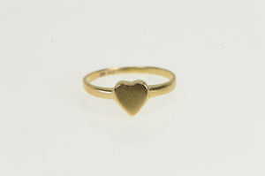 10K Heart Love Symbol Classic Forget Me Not Ring Yellow Gold