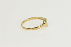 10K Heart Love Symbol Classic Forget Me Not Ring Yellow Gold