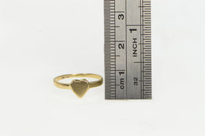 10K Heart Love Symbol Classic Forget Me Not Ring Yellow Gold