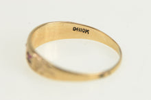 Load image into Gallery viewer, 10K Victorian Ornate Garnet Wreath Baby Child&#39;s Ring Yellow Gold