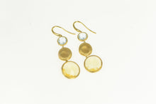 Load image into Gallery viewer, 18K Marco Bicego Jaipur Citrine Topaz Dangle Earrings Yellow Gold