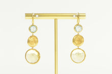 Load image into Gallery viewer, 18K Marco Bicego Jaipur Citrine Topaz Dangle Earrings Yellow Gold