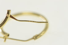 Load image into Gallery viewer, 14K 16.8mm Vintage Classic Simple Plain Hoop Earrings Yellow Gold