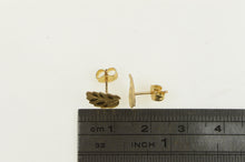 Load image into Gallery viewer, 14K Diamond Cut Heart Love Symbol Stud Earrings Yellow Gold