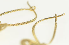 Load image into Gallery viewer, 14K Sand Dollar Sea Shell Vintage Dangle Earrings Yellow Gold