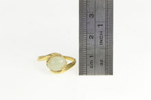 Load image into Gallery viewer, 14K Aventurine Cabochon Vintage Bypass Ring Yellow Gold