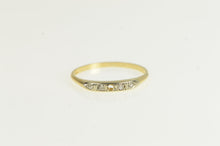Load image into Gallery viewer, 14K 1940&#39;s Diamond Vintage Wedding Band ring Yellow Gold