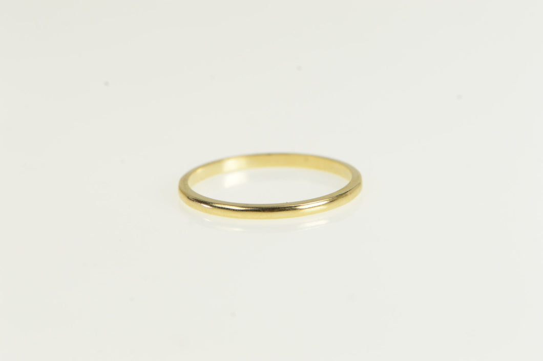 14K 1.5mm Simple Plain Wedding Band Ring Yellow Gold