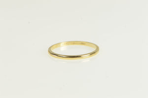 14K 1.5mm Simple Plain Wedding Band Ring Yellow Gold