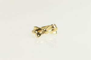 14K 3D Bow Ribbon Promise Vintage Statement Ring Yellow Gold