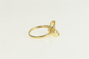 14K 3D Bow Ribbon Promise Vintage Statement Ring Yellow Gold