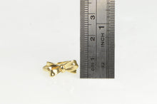 Load image into Gallery viewer, 14K 3D Bow Ribbon Promise Vintage Statement Ring Yellow Gold