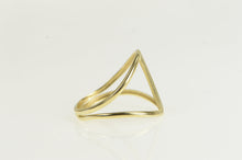 Load image into Gallery viewer, 14K Geometric Graduated Squared Bar Center Ring Yellow Gold