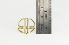 Load image into Gallery viewer, 14K Geometric Graduated Squared Bar Center Ring Yellow Gold