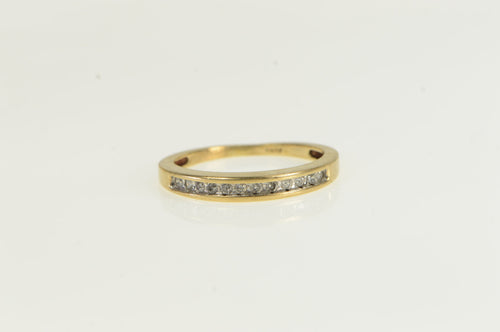 10K Diamond Classic Wedding Band Vintage Ring Yellow Gold