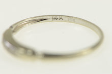 Load image into Gallery viewer, 14K 1940&#39;s Diamond Vintage Wedding Band Ring White Gold